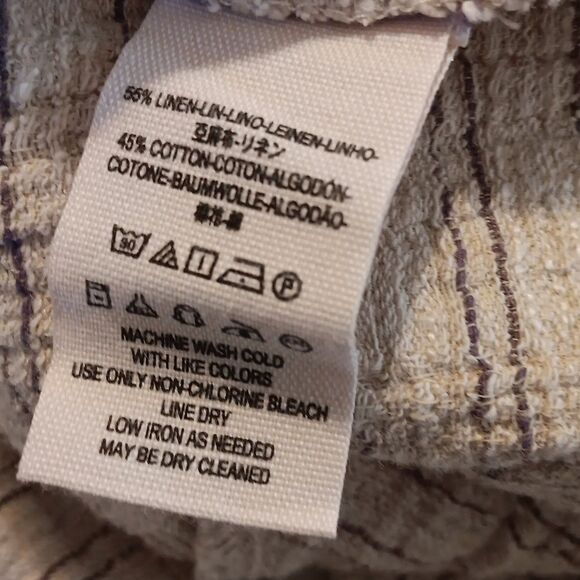 Free People Cream Linen/Cotton Mini Dress With Fun Back - Picture 11 of 13